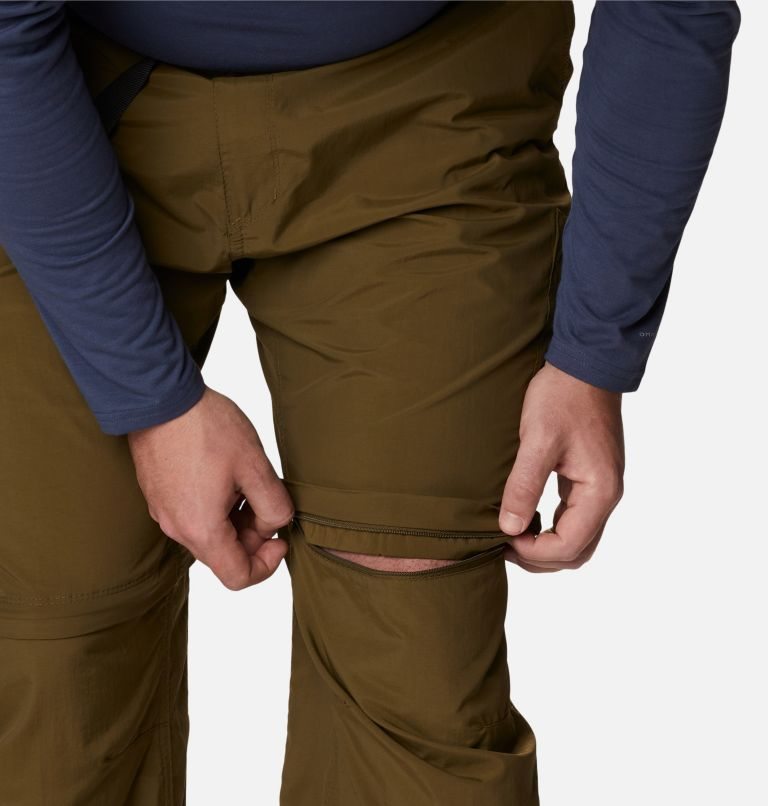 Men's Columbia Silver Ridge Convertible Pants Olive | Plus Size CA-X634A